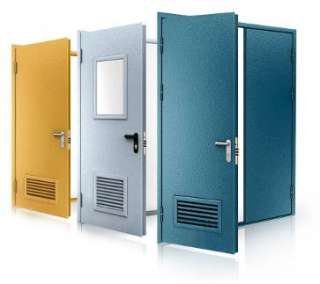 Противопожарные металлические двeри