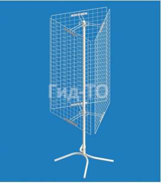 Стойка вращающаяся напольная 3 сетки (1200х600 мм)
