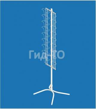 Стойка напольная прямая под открытки А5 и А6 (8 ячеек)