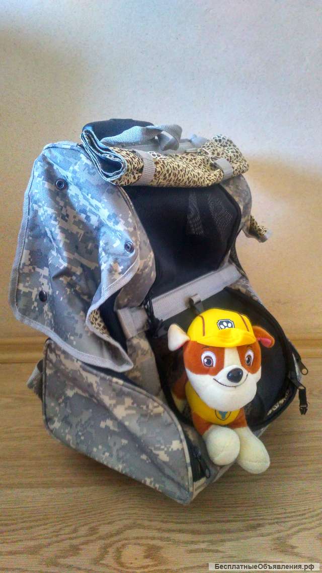 Дорожная сумка-рюкзак на колесах для собаки или кошки