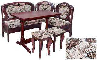 Кухонный уголок Мишель орех / ткань