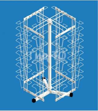 Стойка настольная вращающаяся под открытки А5 (40 ячеек)