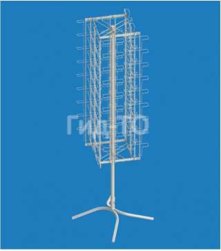 Стойка вращающаяся под открытки А5 со смещением (72 ячейки)