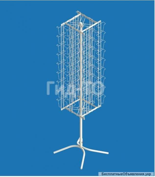 Стойка вращающаяся под открытки А5 и А6 со смещением (72 ячейки)