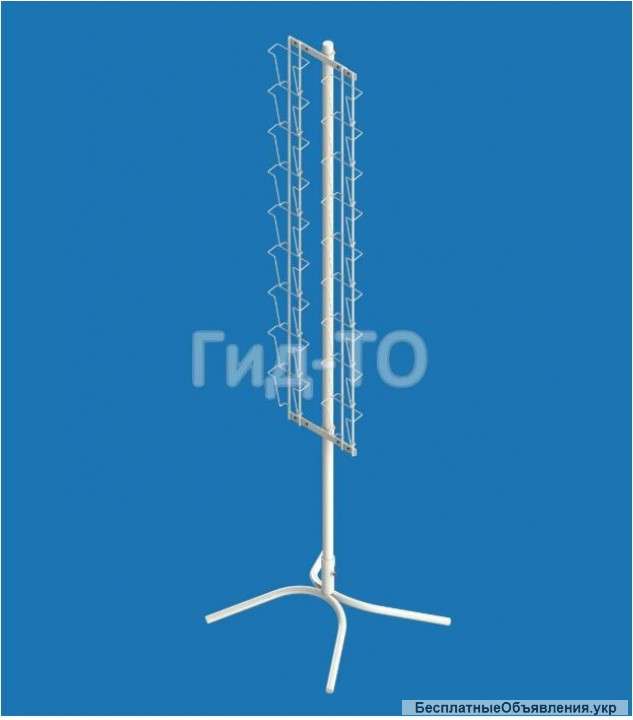 Стойка напольная прямая под открытки А6 (18 ячеек)