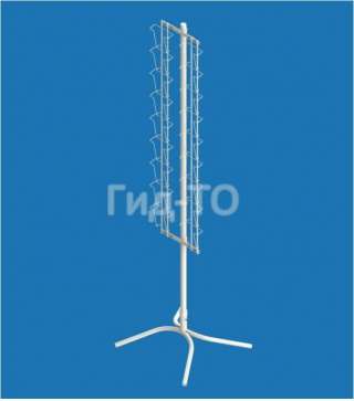 Стойка напольная прямая под открытки А6 (18 ячеек)