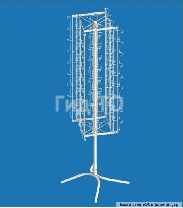 Стойка вращающаяся под открытки А6 со смещением (72 ячейки)