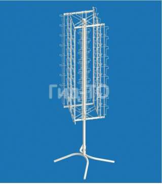 Стойка вращающаяся под открытки А6 со смещением (72 ячейки)