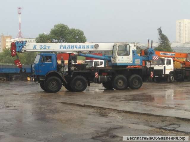 Аренда крана вездехода 32 т