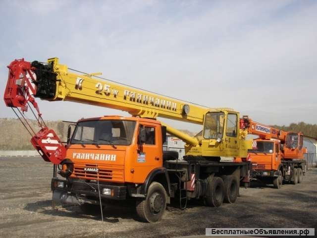Аренда автокрана 25 тонн
