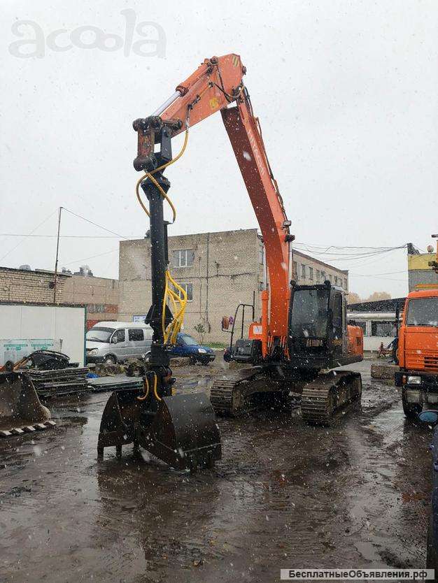 Аренда экскаватора гусеничного с грейфером
