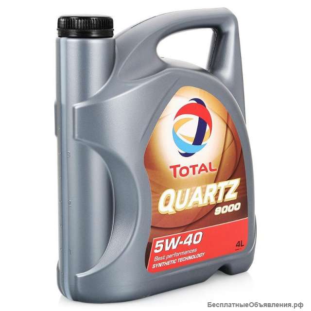 Масло моторное TOTAL QUARTZ 9000 5w40 4л