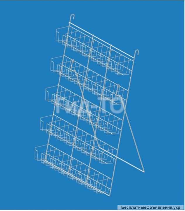 Стенд для семян навесной 5 полок (25 карманов)