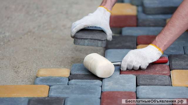 Русский мастер. Укладка тротуарной плитки