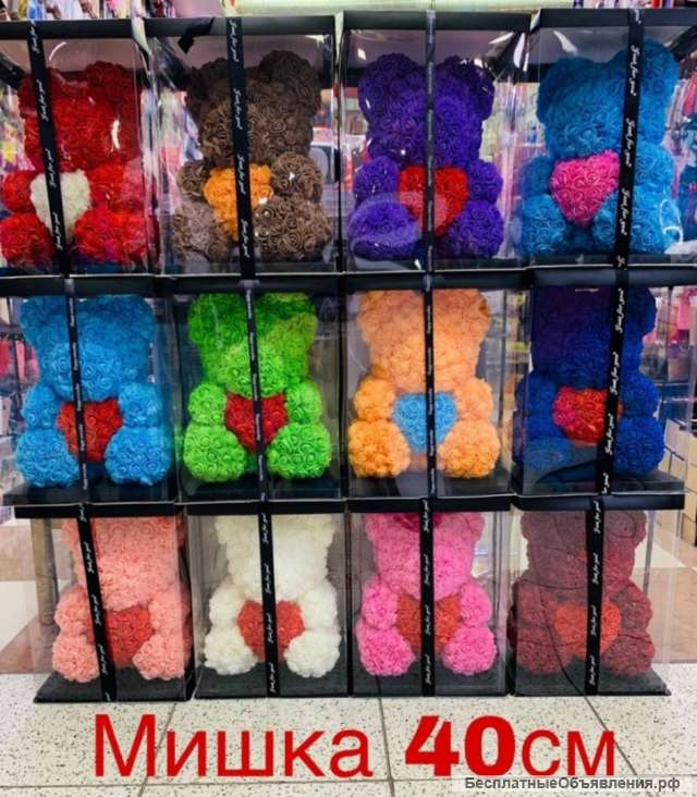 Мишка из роз