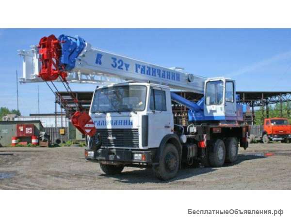 Услуги аренды автокрана 32 тонны