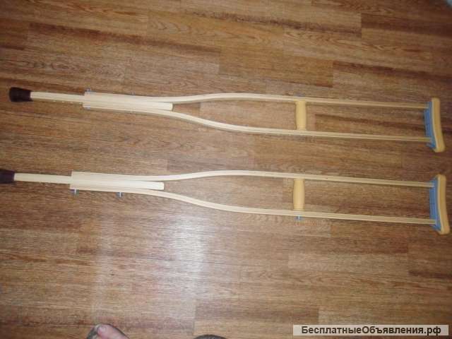 Костыли деревянные 02-ки с упс (взрослые)