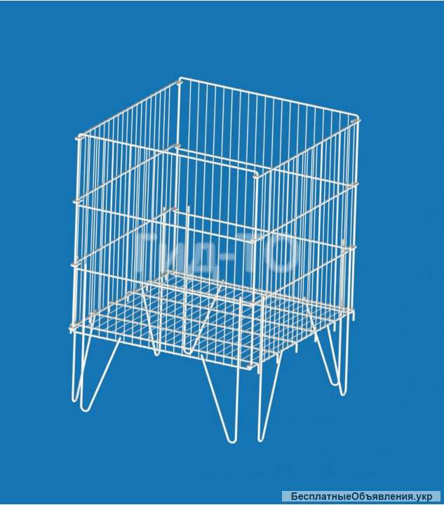 Корзина накопительная сетчатая с регулируемым дном усиленная