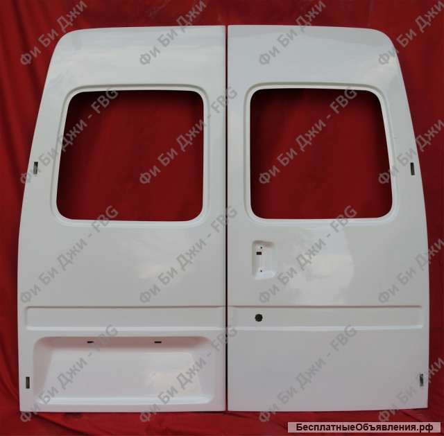 Двери задние Форд Транзит (Подвышенные) (1986-2000 г.в.), из стеклопластика