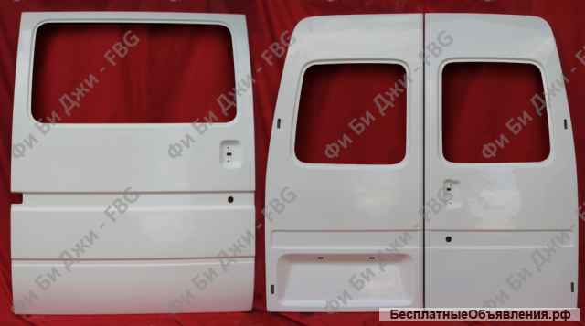 Дверь сдвижная боковая Форд Транзит (1986-2000 г.в.), из стеклопластика