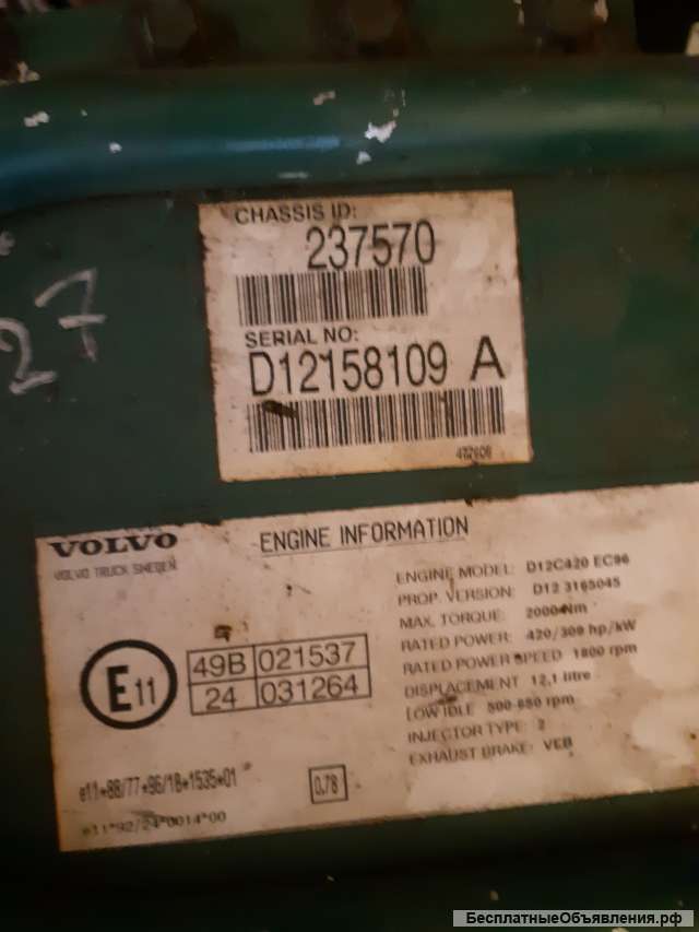 Блок управление Вольво