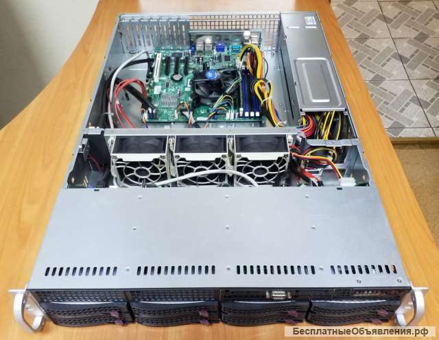 Сервер Supermicro SuperChassis 825TQ - 563LPB, 2U, 8*3,5" HS SAS/SATA + 2*3,5” int box, 560W