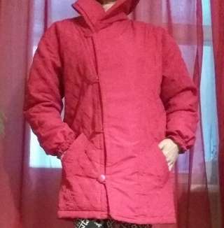 Куртка женская на синтепоне красная стеганая 46 - 48 размер Collection