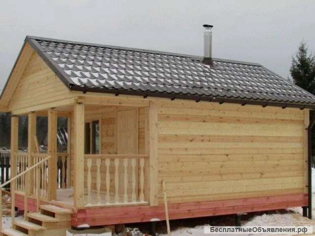 Дом, баня 6х3 из бруса 100х150