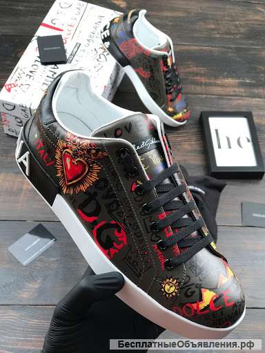 Кроссовки Dolce&Gabbana с принтом