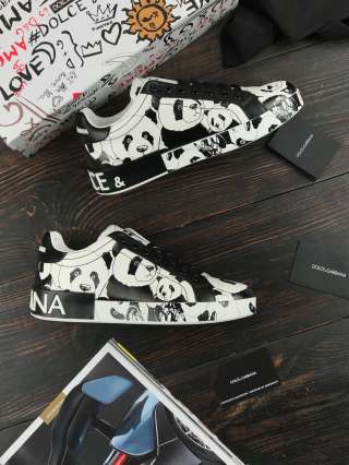 Кроссовки Dolce&Gabbana черные панда
