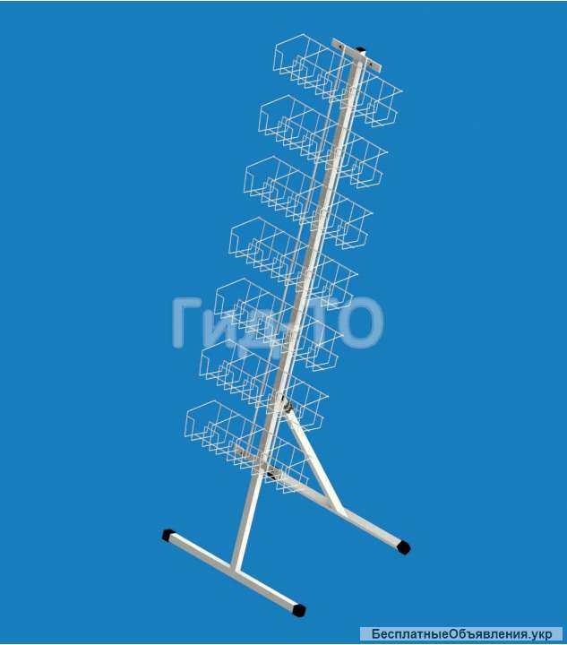 Стойка напольная под семена наклонная (28 карманов)