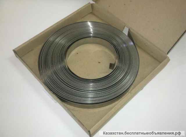 Бандажная нержавеющая лента для опор ЛЭП