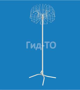 Стойка под шапки напольная «Гвоздика» 21 кронштейн