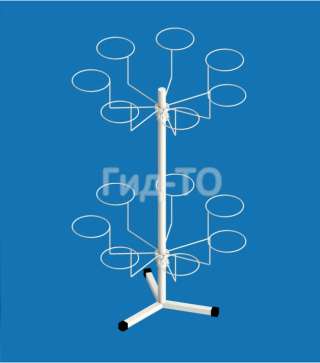 Стойка под шапки «Ромашка» настольная (14 кронштейнов)