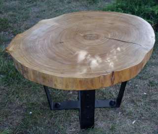 Журнальный стол-лофт из горного карагача (спила)