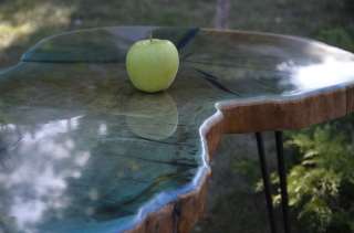 Роскошный столик-лофт из кавказского дуба (спила)