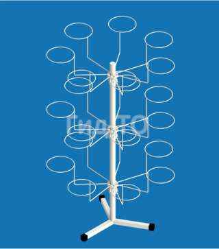 Стойка настольная под шапки «Ромашка» 21 кронштейн