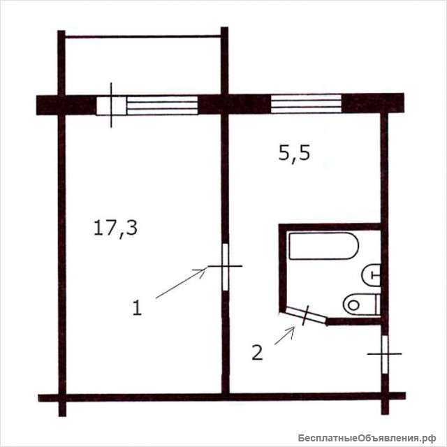 1-квартира ул.Гладкова 7