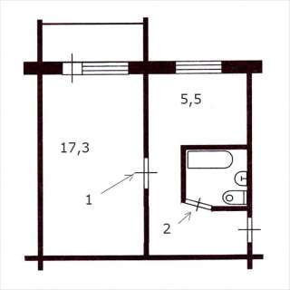 1-квартира ул.Гладкова 7