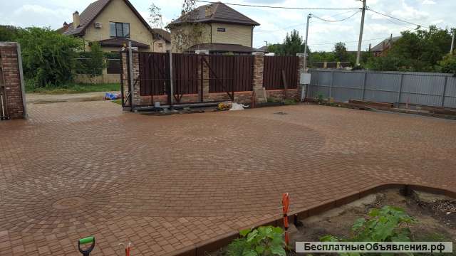 Укладка тротуарной плитки