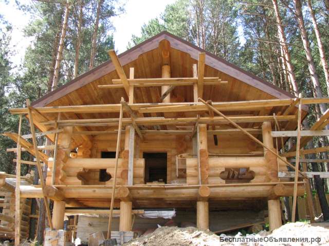 Срубы домов бань