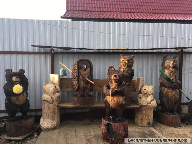 Деревянные скульптуры