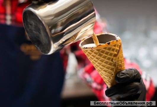 Вафельные стаканчики для горячих напитков