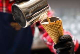 Вафельные стаканчики для горячих напитков