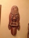 Скульптура из дерева настенная