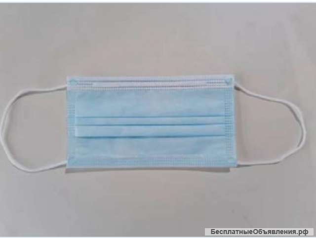 Трёхслойные медицинские маски оптом