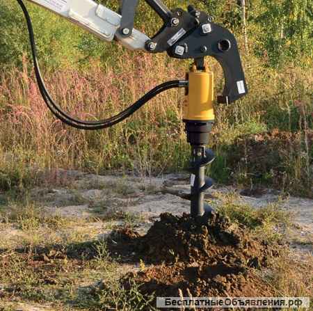 Шнекобур для Jcb 3c 4cx Volvo bl61 bl71 Komatsu wb93 wb97 Hidromek 102bs