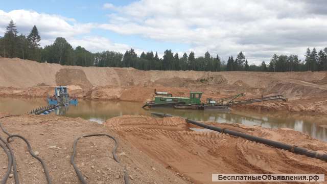 Песок намывной крупный на самовывоз. Карьер "Вещево".