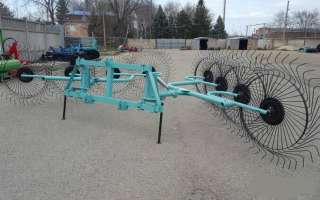 Грабли - ворошилки двухсторонние OGR 8ми колесные 6.3м (усиленные)