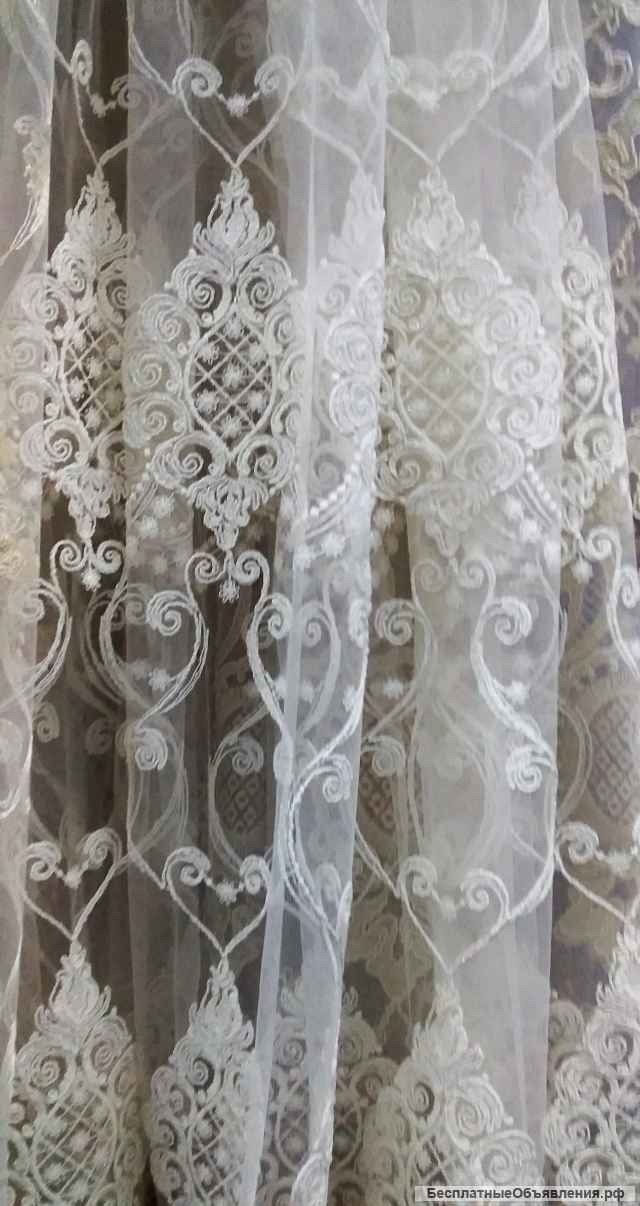Тюль сетка с вышивкой 500*260см